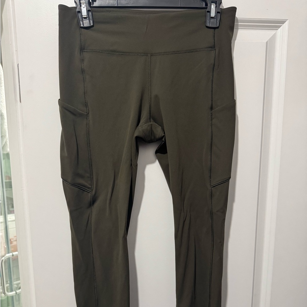 Lululemon Athletica Olive Green Leggings